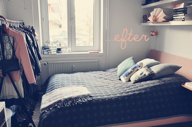 Soveværelse – før og efter – emily salomon