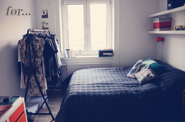 Soveværelse – før og efter – emily salomon