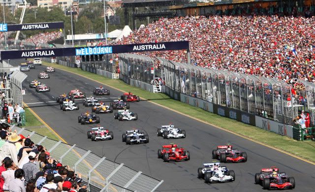 Salida GP Australia 2008