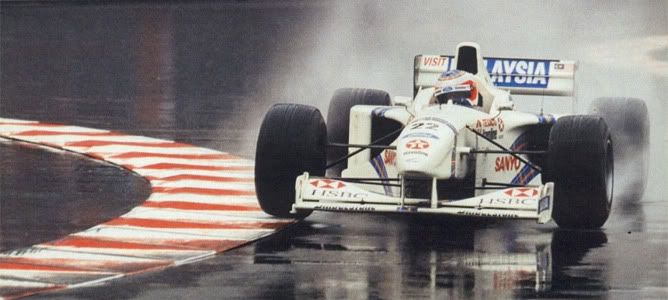 Rubens Barrichello Stewart Mónaco 1997 podium