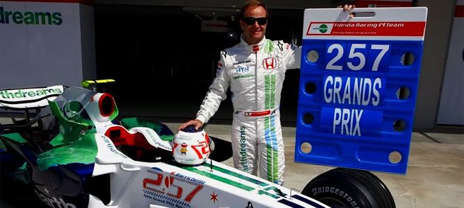 Rubens Barrichello 257 GP Honda 2008