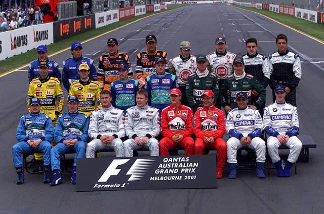 Pilotos participantes en el Gran Premio de Australia de 2001