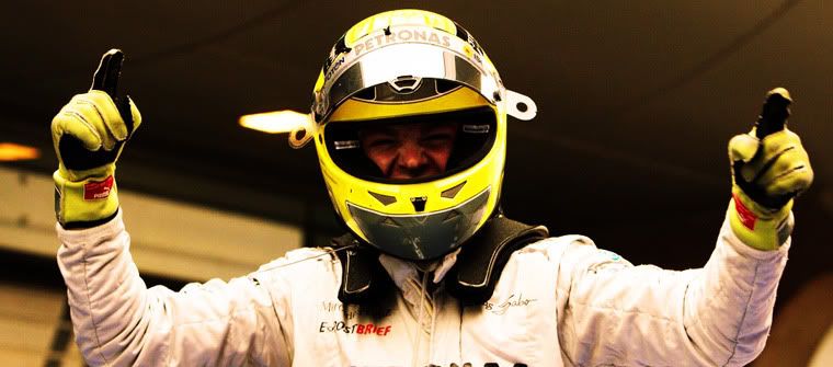Nico Rosberg celebra su victoria en GP de China 2012