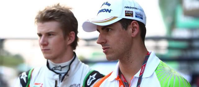 Adrian Sutil y Nico Hulkenberg, Force India