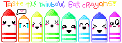 taste the
rainbow, eat crayons Pictures, Images and Photos