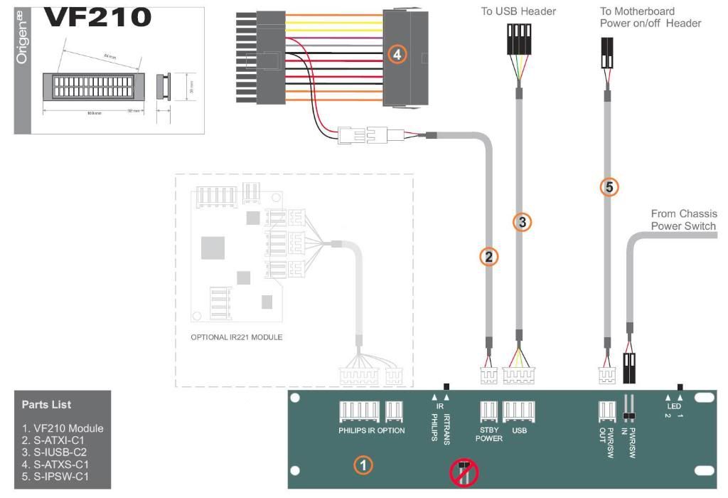 مزود الطاقة و التوصيلات الداخلية للوحة الأم