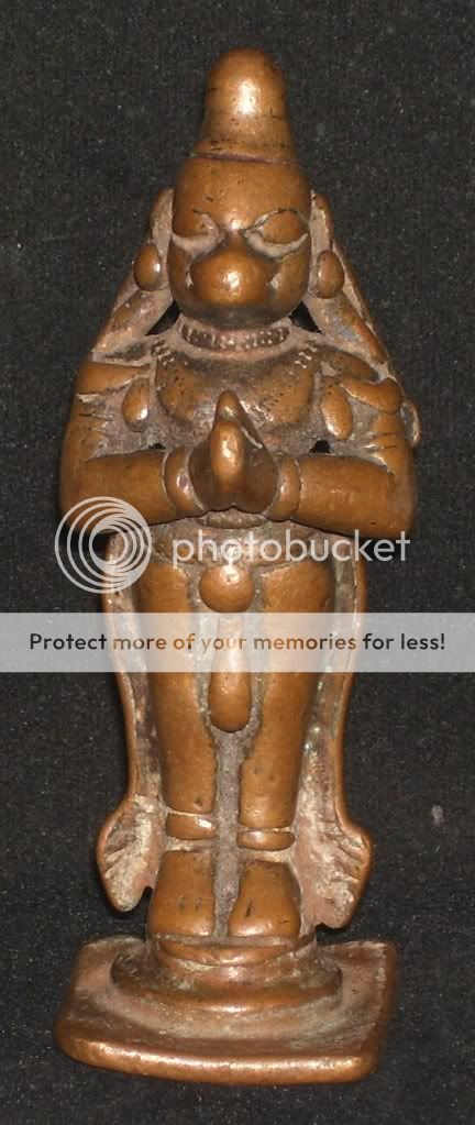 Antique Traditional Indian Bronze Statue Monkey God Hanuman Rare Old 