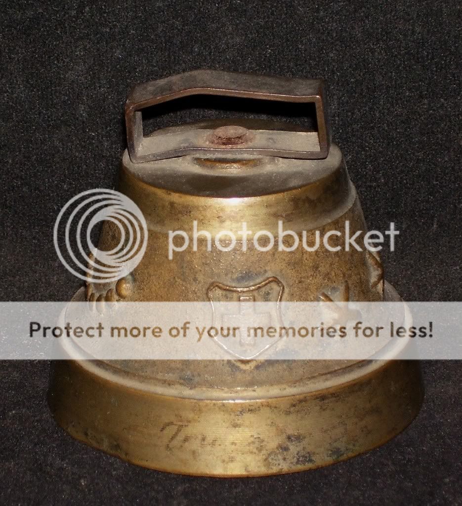 Antique Vintage English Bronze Hanging Bell Rare Decorative 