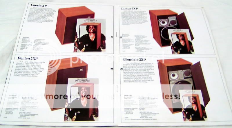 WHARFEDALE Speakers vintage brochure XP SP series rare  