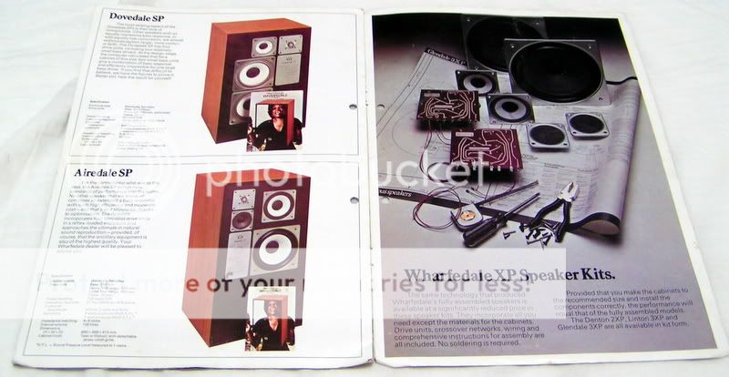 WHARFEDALE Speakers vintage brochure XP SP series rare  