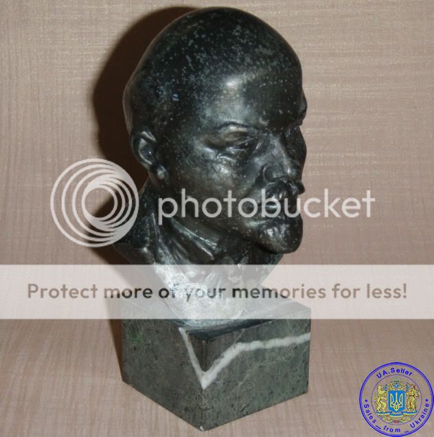 USSR Russian Soviet metal bust communist leader LENIN  