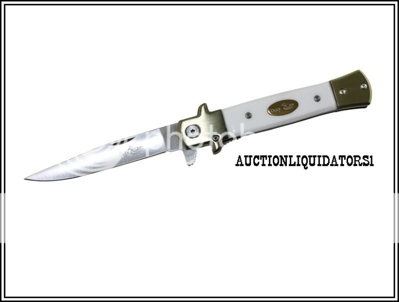 POCKET KNIFE STILLETO DESIGN SPRING ASSISTED 29WH 　　　　　