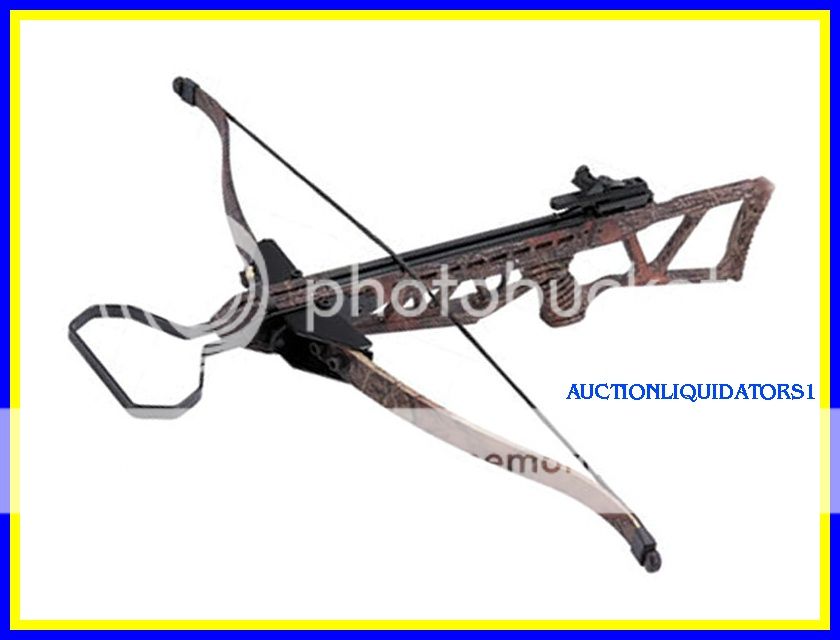 180 lb plastic camo rifle crossbow mk 180 tc