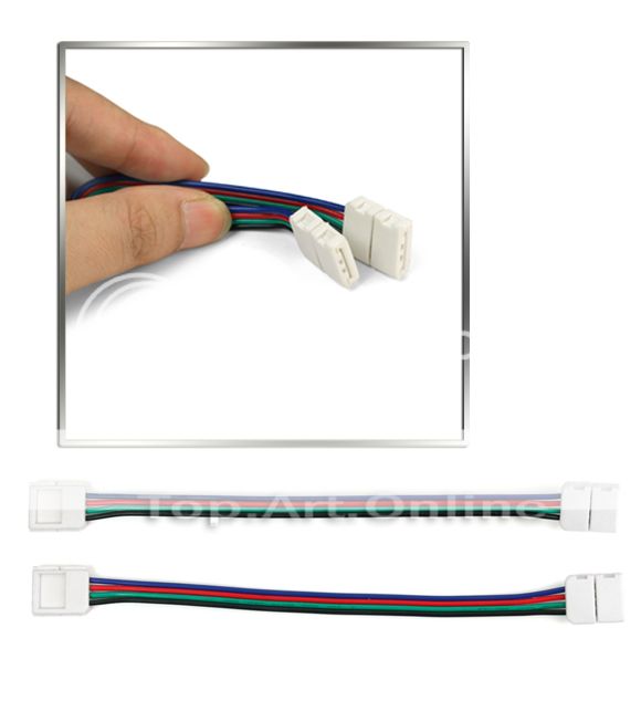 Stecker LED SMD Schnellverbinder Verbinder fr 5050 RGB Strips